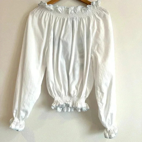 Mi Golondrina Embroidered Blouse Large FLAWS - Picture 2 of 13